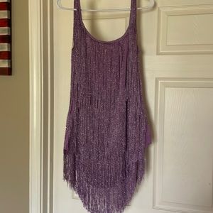 Purple Fringe dress!